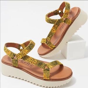 Zodiac Bria Mustard Yellow sports Sandals